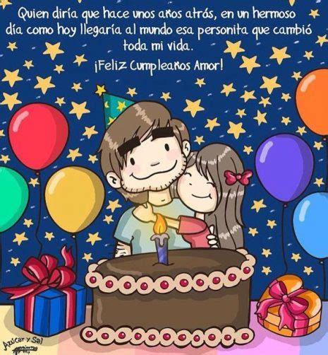 Feliz CumpleaÑos Mi Amor Imágenes Y Frases Imágenes Para Whatsapp