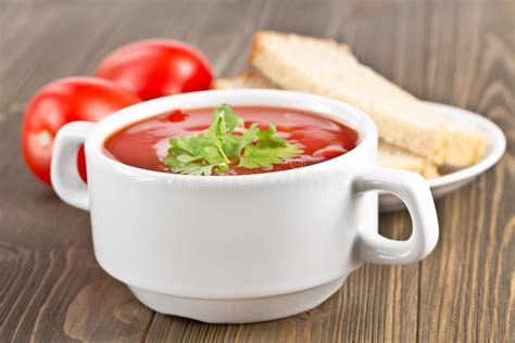 Sopa Do Gazpacho Do Tomate Imagem De Stock Imagem De Frescor 27742627