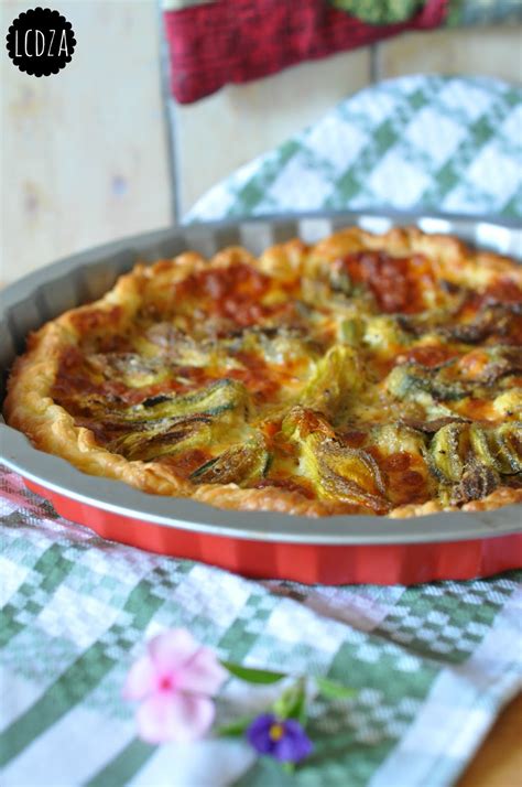 Torta Rustica Con Fiori Di Zucca