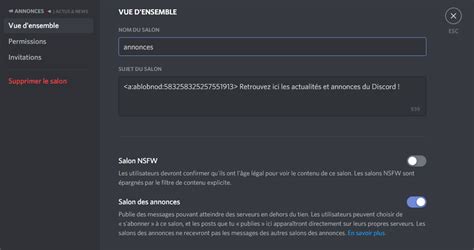 Salons Dannonces Et Suivi Des Salons Discord France