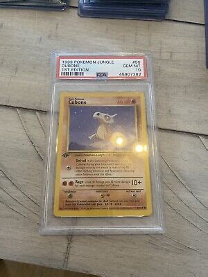 1999 POKEMON JUNGLE 1ST EDITION CUBONE 50 PSA 10 GEM MINT EBay