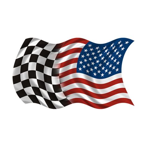 Checkered Flag American Flag