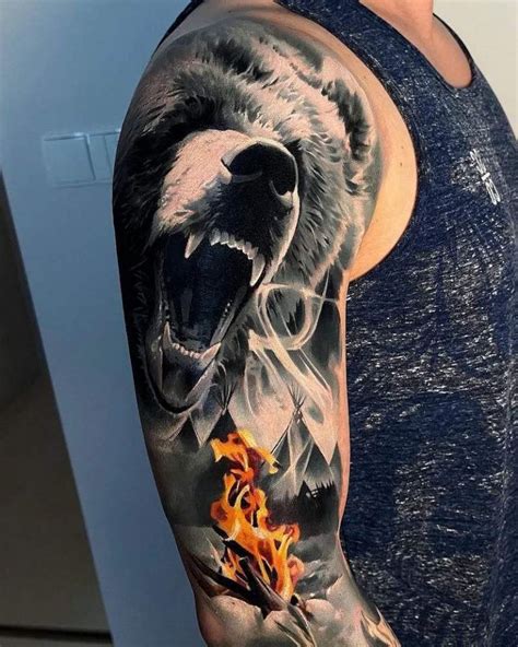 170+ Amazing Bear Tattoo Designs with Meanings and Ideas - Body Art Guru