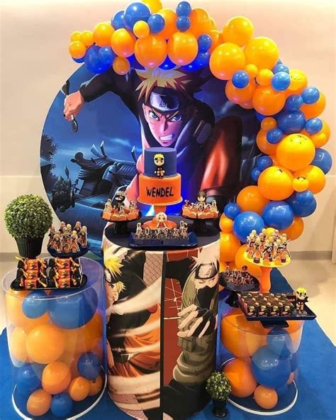 Pin De Rosi Agreda Reyes Em Decoracion De Fiestas Festa Naruto