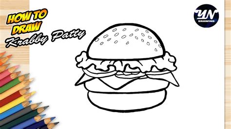 How To Draw Krabby Patty Youtube