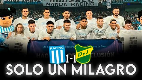 Análisis de Racing vs Defensa y Justicia 1 1 Zona B F 11 Copa