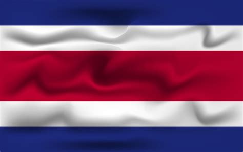 Premium Vector Realistic Costa Rica Vector Flag Design