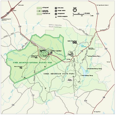 Kings Mountain National Military Park Official Map - Kings Mountain ...