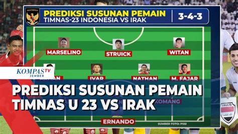 Ini Prediksi Susunan Pemain Timnas U23 Indonesia Vs Irak Struick