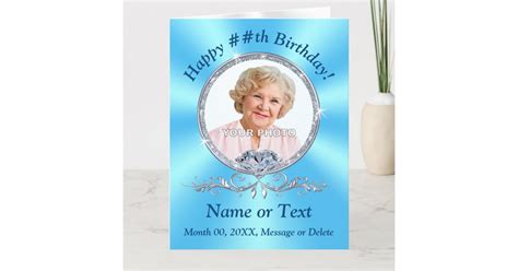 Photo Personalized, Elegant Birthday Cards for Her | Zazzle