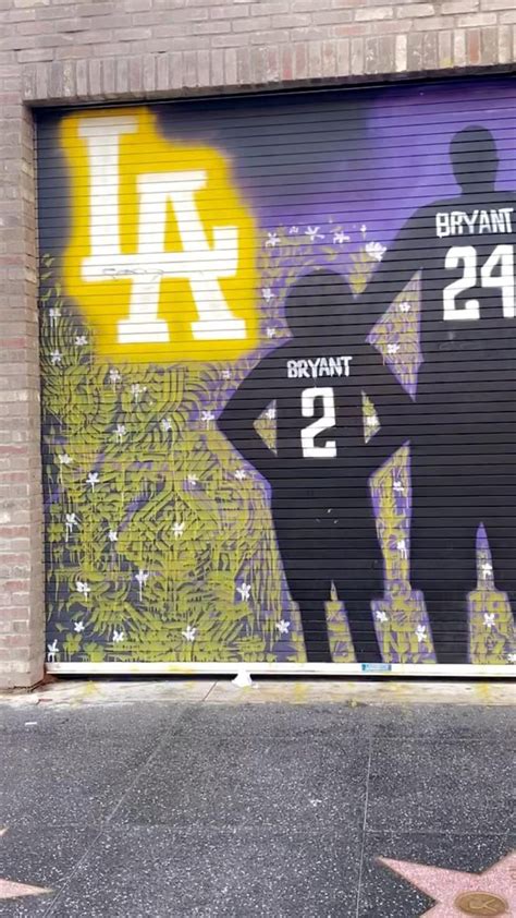 Los Angeles California Mural For Kobe And Gianna Bryant Kobe