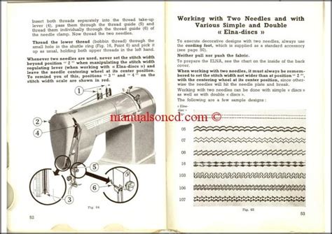 Elna Supermatic 2 Sewing Machine Instruction Manual