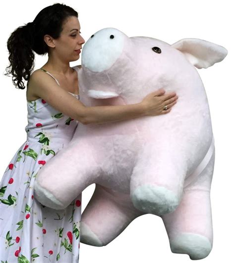 American Made Giant Stuffed Pig 40 Inches Pink Color Soft Made - Etsy