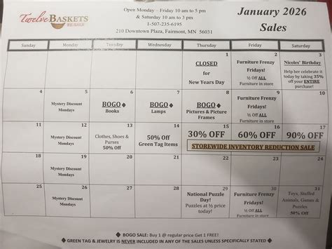 Twelve Baskets Re-Sale | Fairmont MN