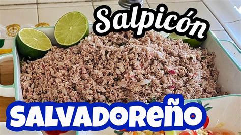 CÓmo Hacer SalpicÓn SalvadoreÑo Paso A Paso Almuerzo Tradicional Youtube