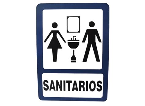 SEÑALAMIENTO DE SANITARIOS DAMA Y HOMBRES 40 X 30 Comercializadora