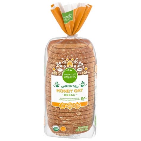 Simple Truth Organic™ Sprouted Honey Oat Bread 27 Oz Kroger