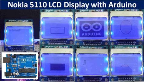 Nokia 5110 LCD Display With Arduino Display Images Shapes Text