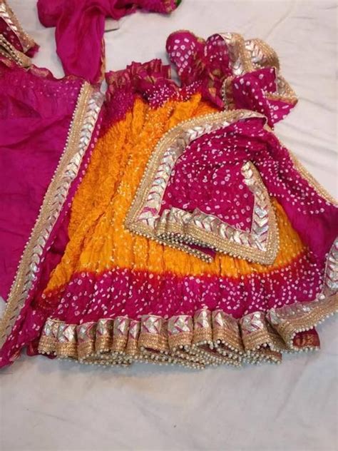 Rajasthani Bandhani Indian Saree Traditional Saree Handmade Indian Silk