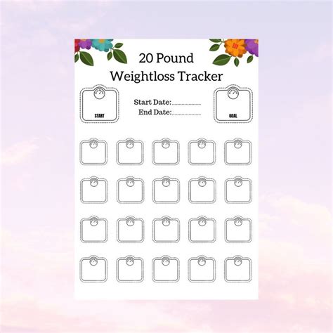 Free Printable Weight Loss Tracker Pdf