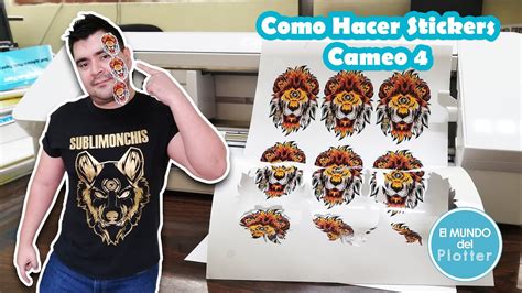 Como Hacer Stickers O Etiquetas En Cameo Papel Autoadhesivo Youtube