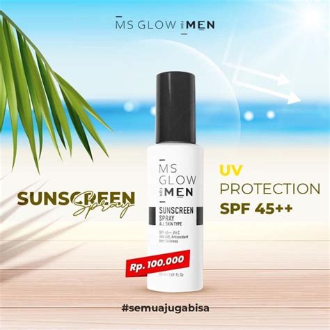 Jual Sunscreen Ms Glow Men Shopee Indonesia