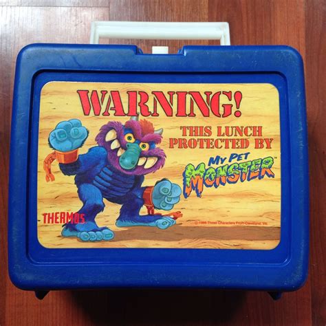 My Pet Monster Blue Lunchbox 1986 Lunch Box Pet Monsters Pets