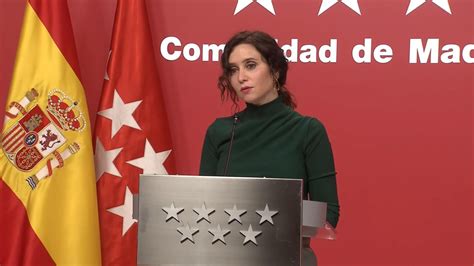 Directo Ayuso Comparece Tras El Anuncio De Las Fechas De Investidura