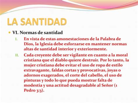 La Santidad Ppt