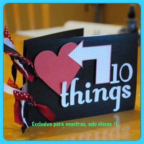 Ideas Para San Valentin Cosas Que Me Gustan De Ti Gifts For