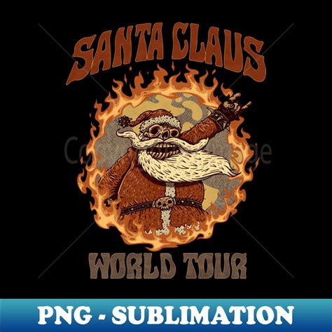 Santa Claus World Tour Vintage Exclusive PNG Sublimation D Inspire