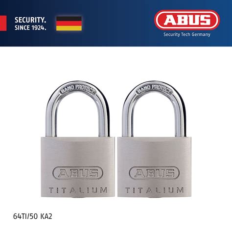 Abus 64TI 50 KA2 KA3 KA4 64TI 50HB80 64TI 60 Titalium Padlock