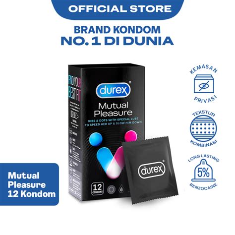 Jual Durex Mutual Pleasure 12s Kondom Gerigi Tahan Lama Pria