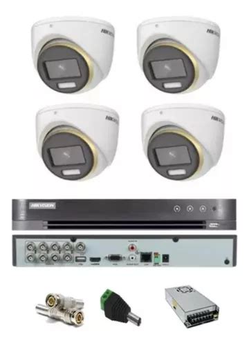 Dvr Hikvision Ch Dome Colorvu Metal Externo Fonte