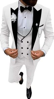 Kudoro Men S Suits Piece Regular Fit Skinny Paisley Jacquard Tuxedo