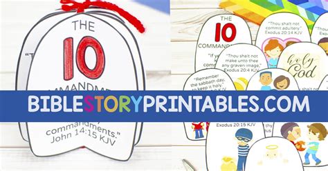 10 Commandments Craft For Preschoolers Bible Story Printables