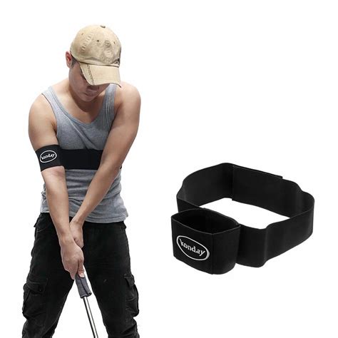 1pc Golf Swing Training Aids Swing Arm Strap Double Ring Golf Swing Trainer Beginners Posture