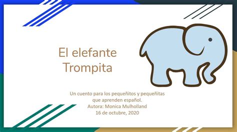 El elefante Trompita un cuento para niños