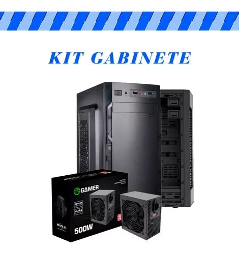 Kit Gabinete Fonte 500w Trs 5330 1 Baia Ultra Mx 2x Usb Frete grátis