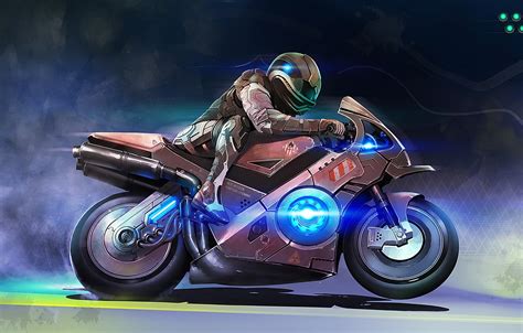 Neon Motorcycle Wallpapers Wallpaper Cave