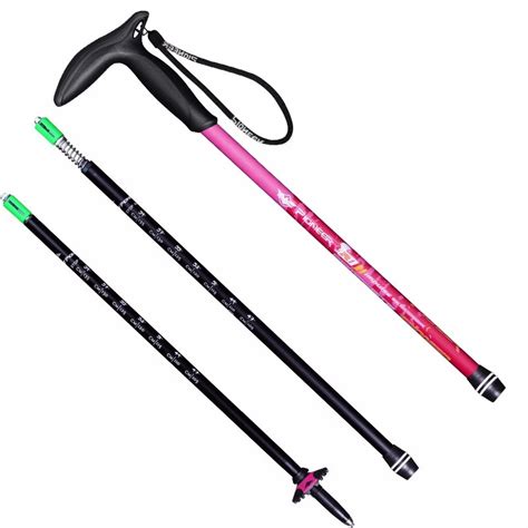 Pioneer 2pcs Ultralight Aluminum Alloy Anti Shock Walking Stick For