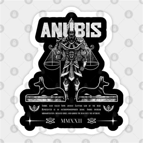 Ancient Egyptian God Mythology Anubis Anubis Egyptian God Sticker