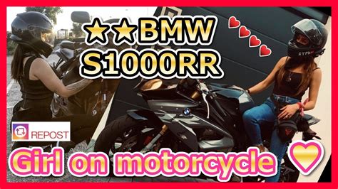 Moto Girls【bmw S1000rr】motorcycle Girl Cool Girl I Love It Ep 24