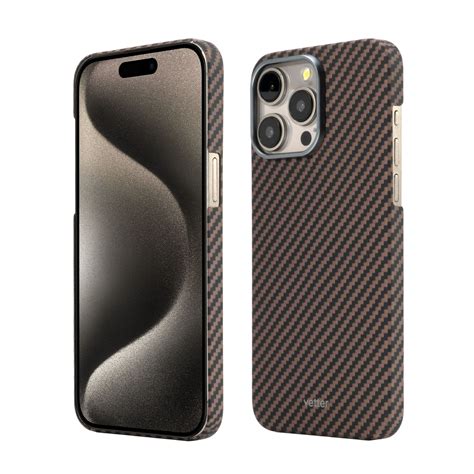 Husa Iphone 15 Pro Max Made From Aramid Fiber Kevlar Slim Compatibila