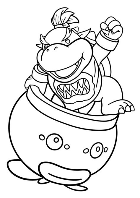 Bowser Coloring Pages Color The King Of Koopas Not Arty