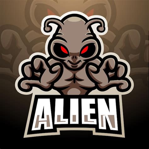 Premium Vector Alien Mascot Esport Logo Design