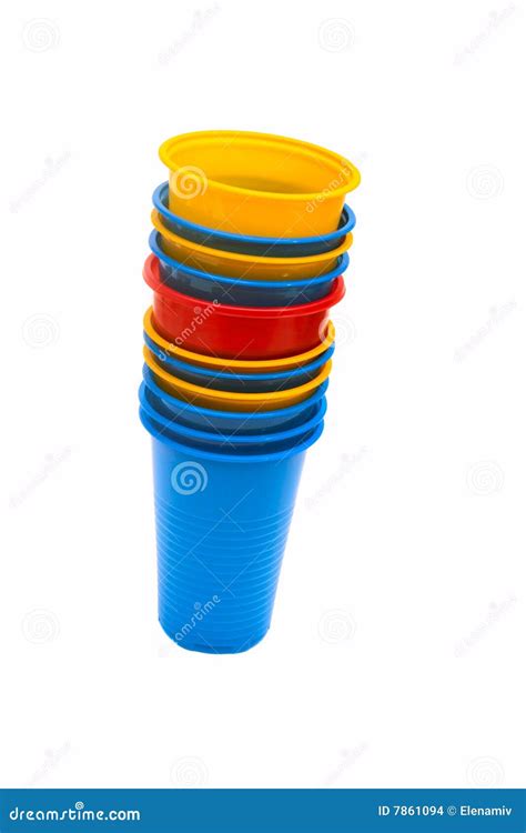 Colorful Plastic Cups Stock Images Image 7861094