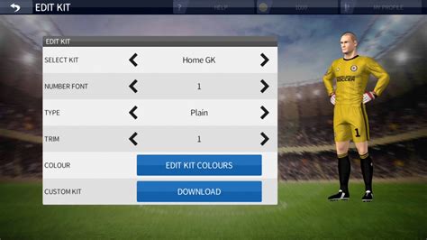 Cara Ganti Costum Kit Dan Logo Dls Dream League Soccer Youtube