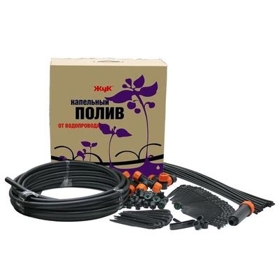Набор капельного полива на 40 растений для парника, теплицы, грядок ...