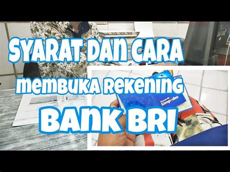 Intip Syarat Buka Rekening Bri Yang Wajib Kamu Ketahui